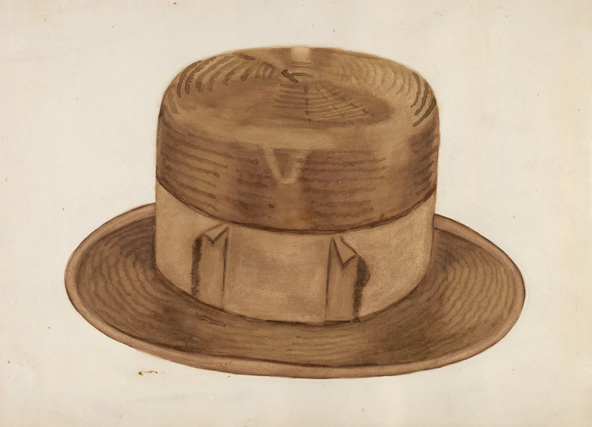 High Straw Hat by Ernest A. Towers, Jr., index of american design, 1936