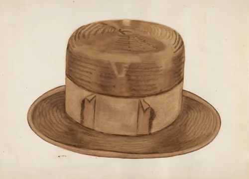 High Straw Hat by Ernest A. Towers, Jr., index of american design, 1936