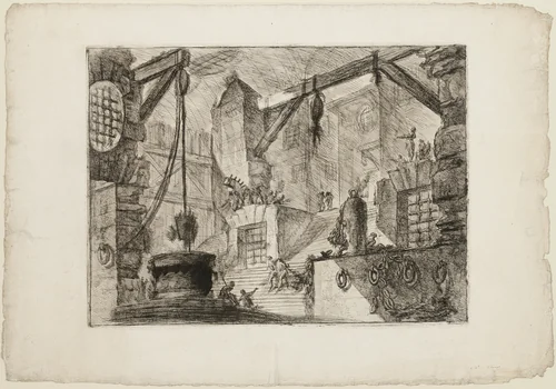 The Well, plate 13 from Imaginary Prisons by Giovanni Battista Piranesi, print, 1750