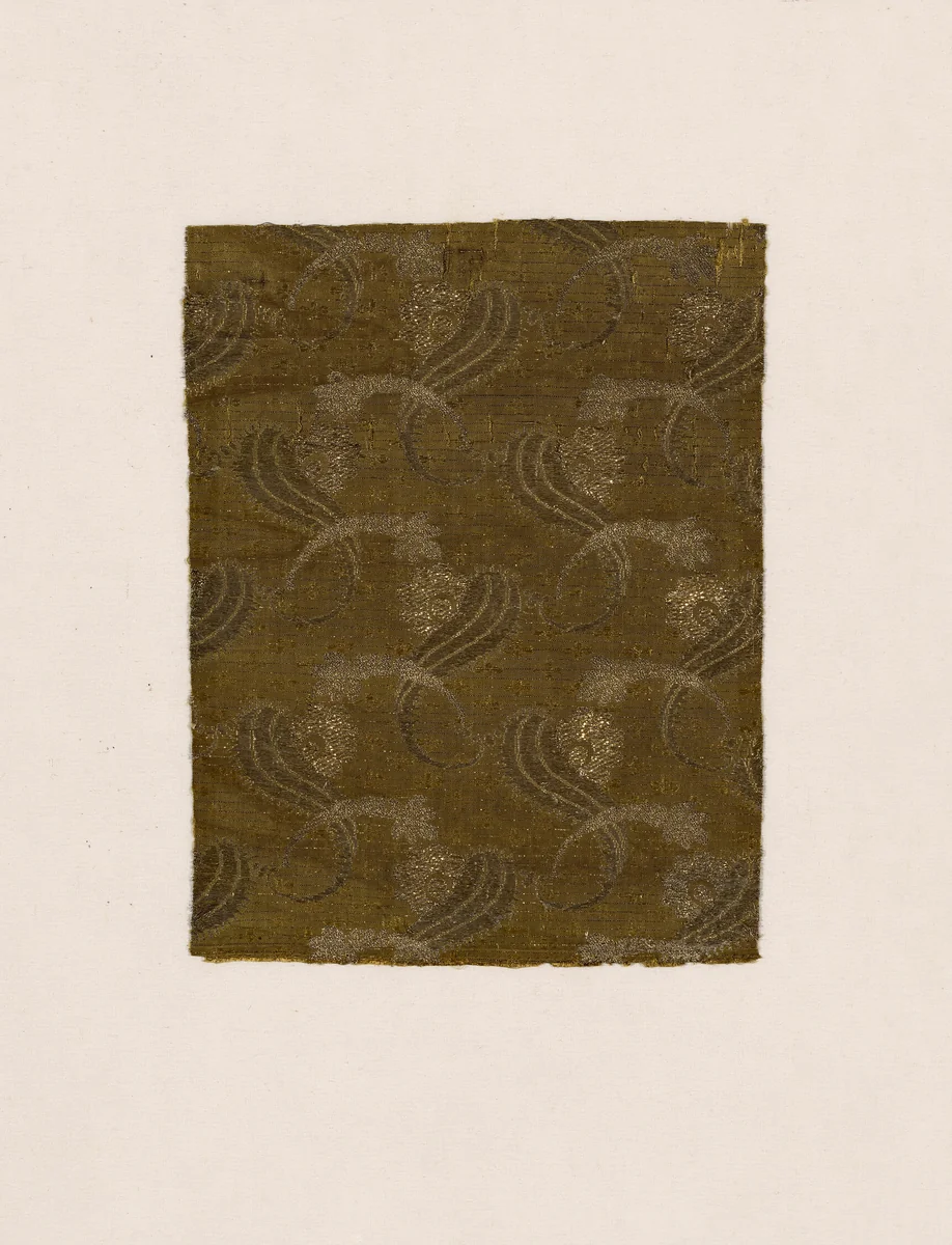 Fragment by Italy, textile, 1695-1705