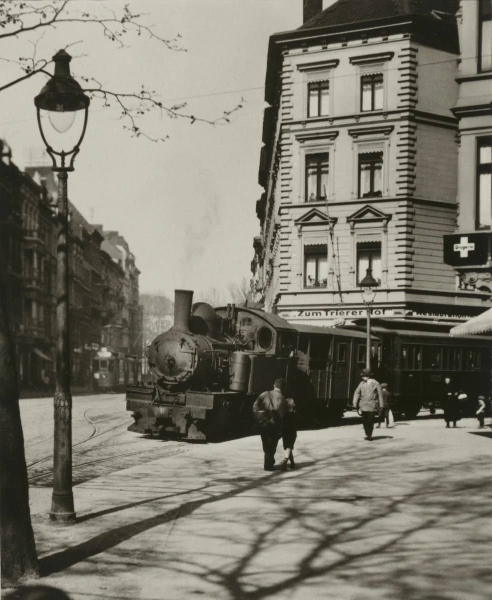 The “Feurige Elias” Locomotive by August Sander, photograph, 1926