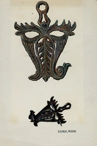 Flat Iron Stand by Elmer Weise, index of american design, 1938