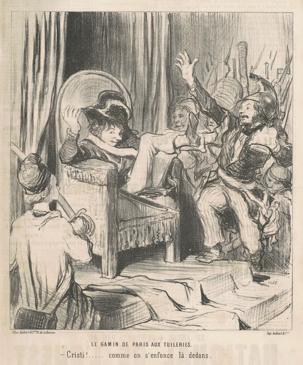 Le Gamin de Paris aux Tuileries by Honoré Daumier, print, 1848
