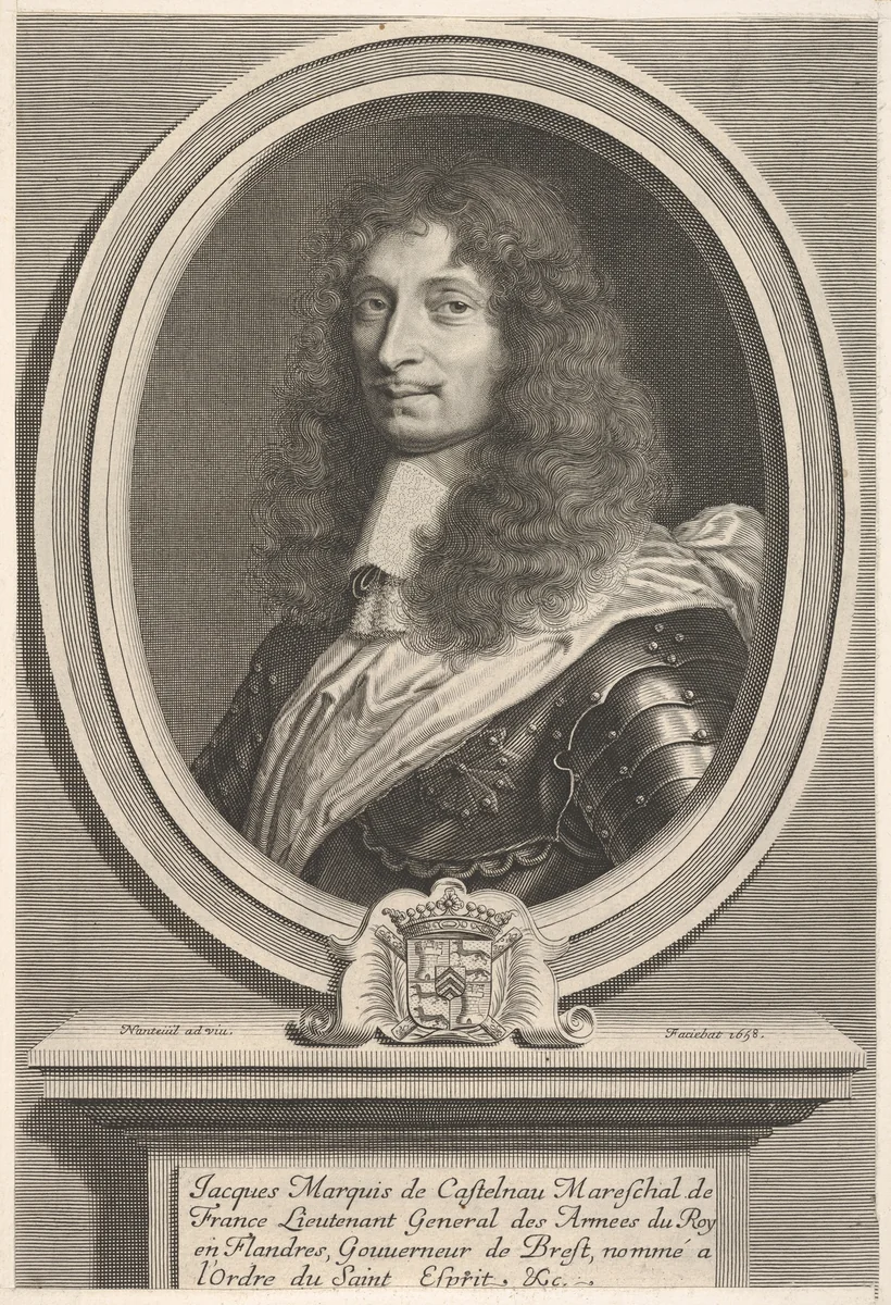 Maréchal de Castelnau by Robert Nanteuil, print, 1653-1663