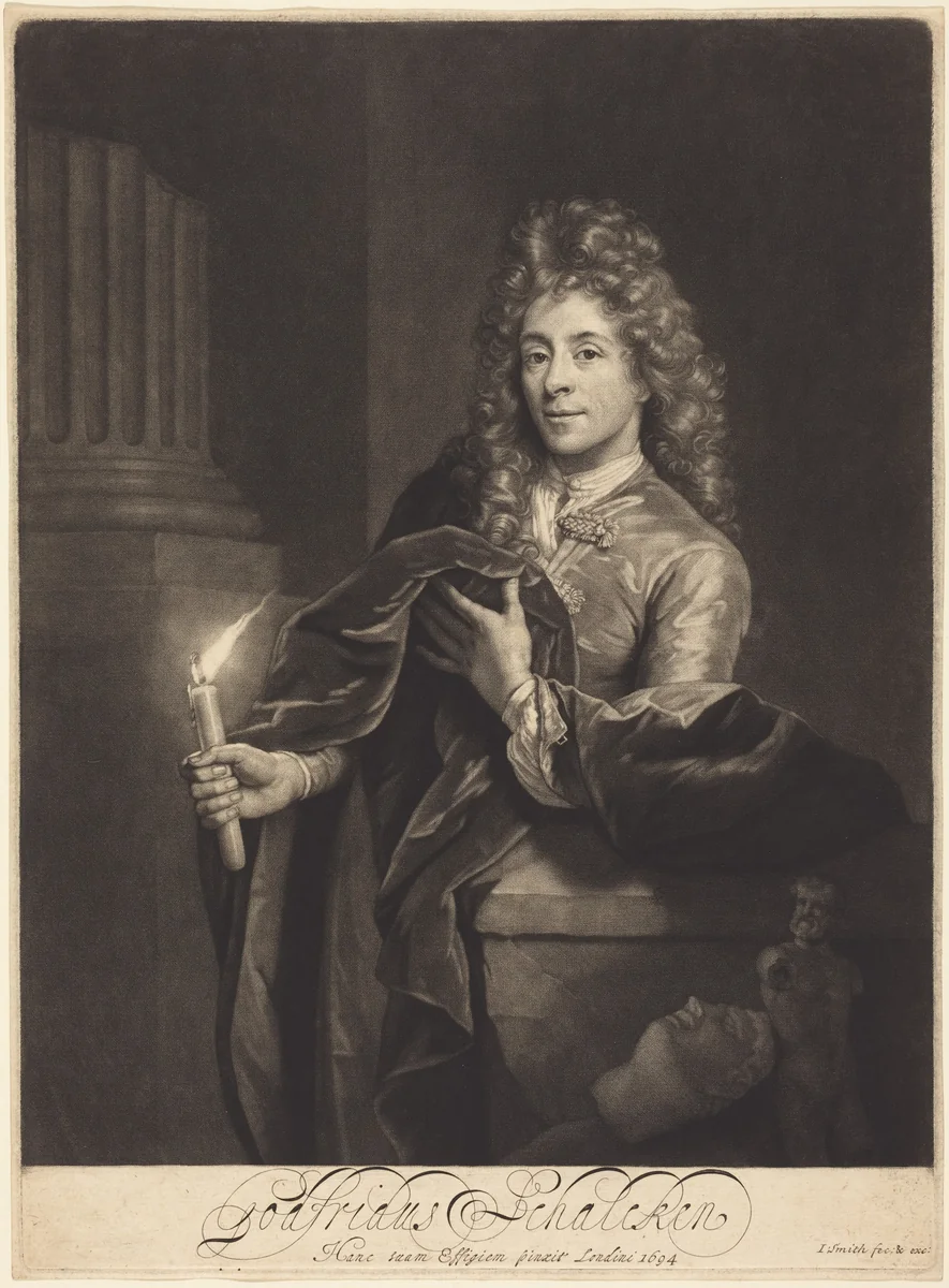 Godfried Schalcken by Godefridus Schalcken, print, 1694-1695