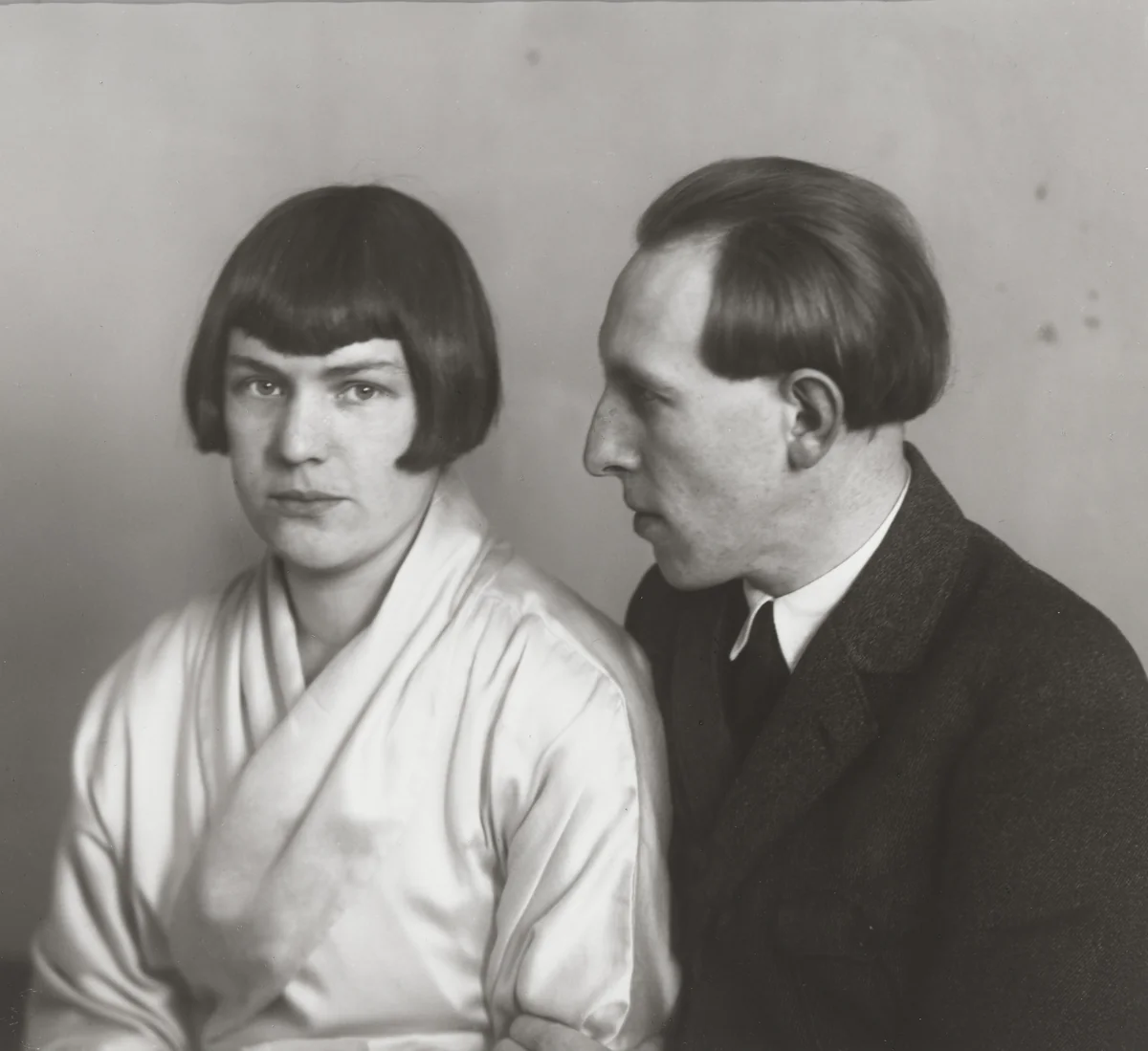 The Painter Heinrich Hoerle and his Wife Tata by August Sander, photograph, 1925