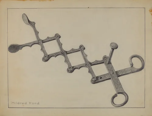 Tongs by Mildred Ford, index of american design, 1935-1942