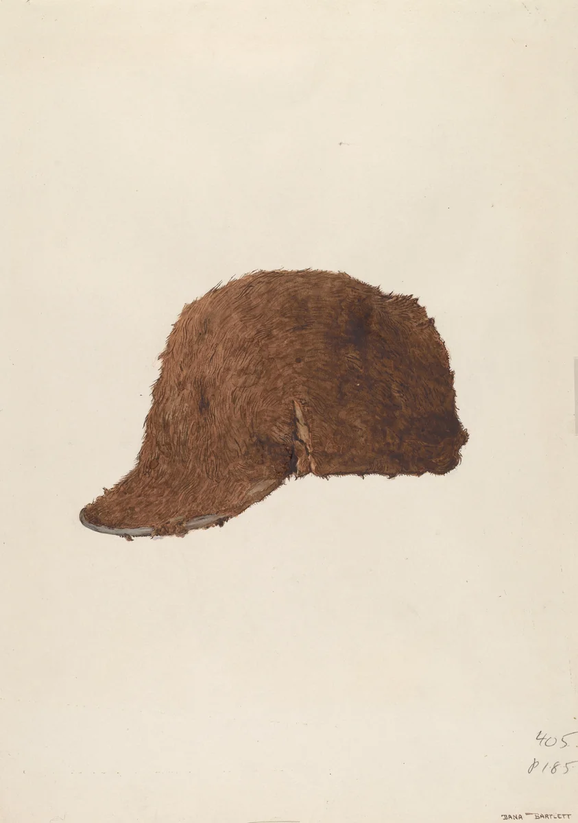 Sealskin Cap by Dana Bartlett, index of american design, 1940