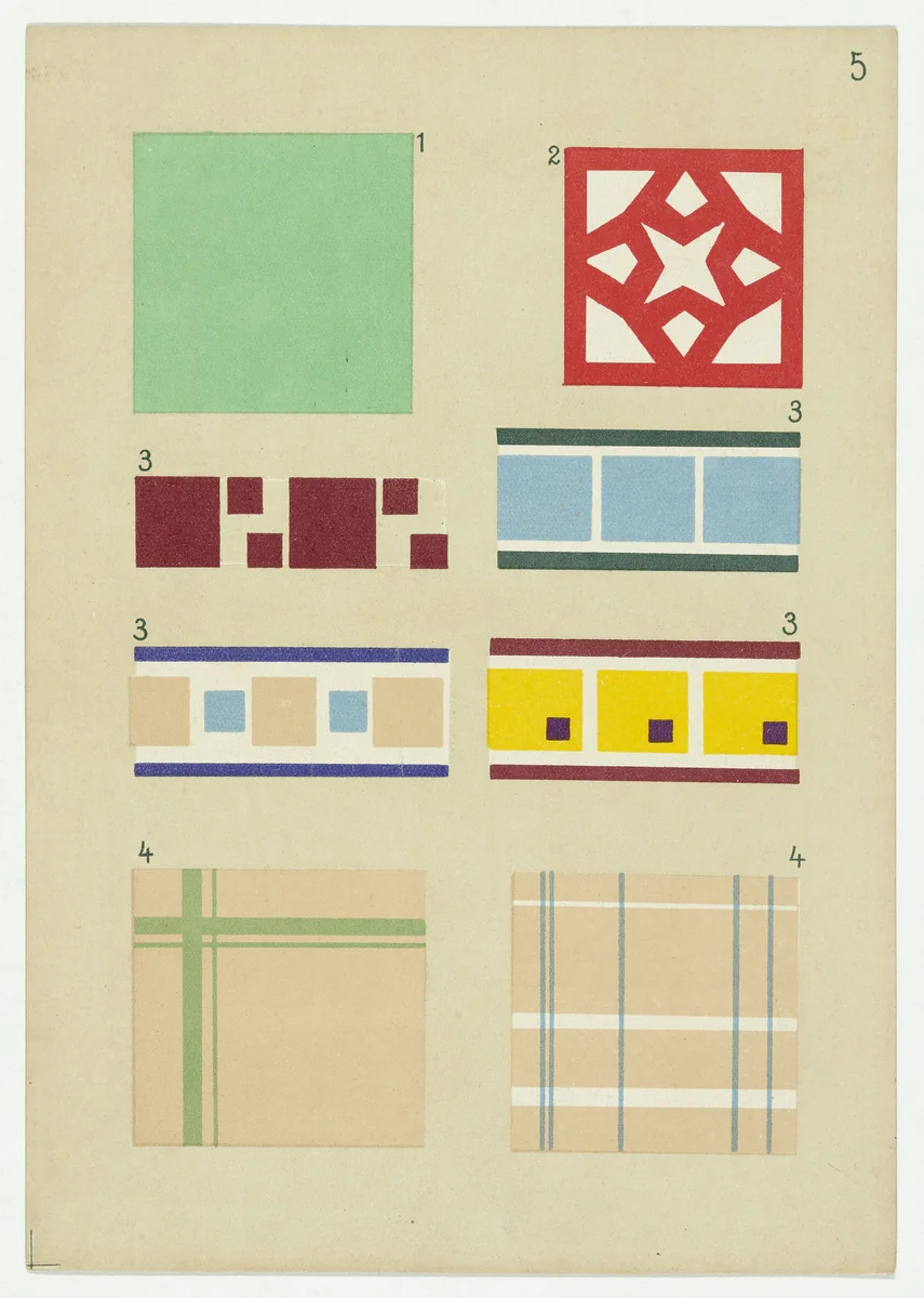 Gift 13: Paper Cutting (Kindergarten material based on the educational theories of Friedrich Froebel) by Hans Kappler, design, 1920