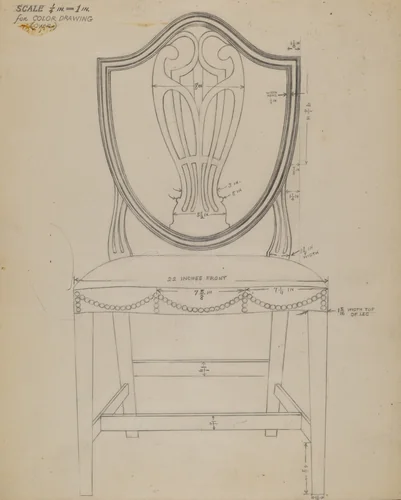 Side Chair by Alfred Nason, index of american design, 1936