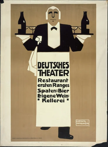 Deutsches Theatre by Ludwig Hohlwein, design, 1907