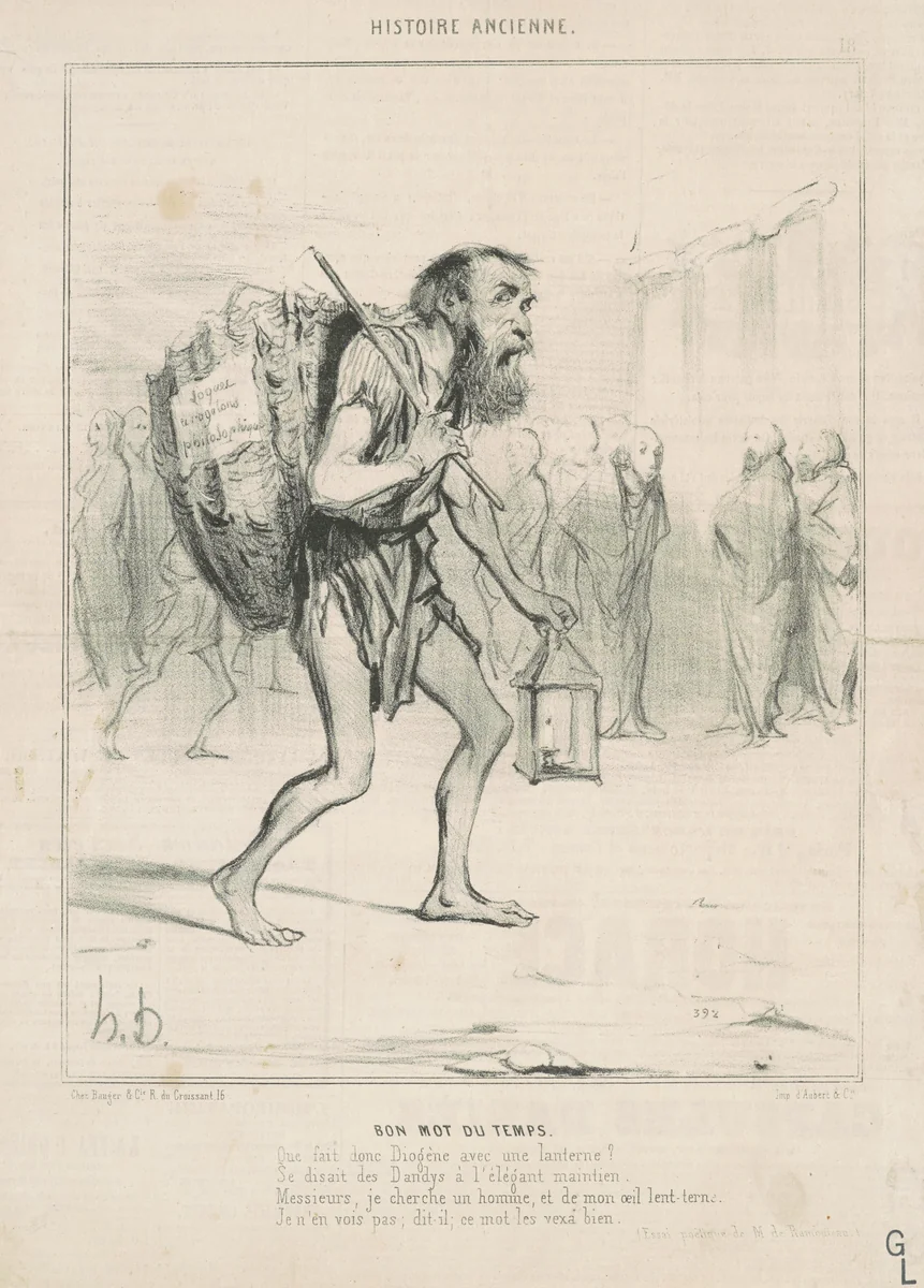 Bon mot du temps by Honoré Daumier, print, 1842
