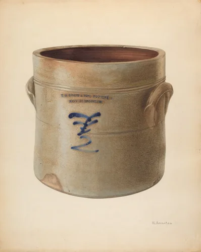 Crock by Nicholas Amantea, index of american design, 1938