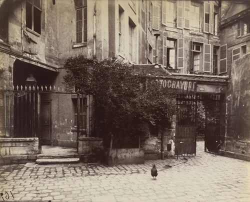 Cour de Rouen by Eugène Atget, photograph, 1915