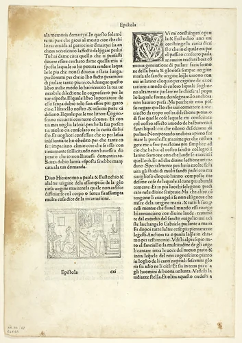 Epistle CXI to Paula and Eustochio from Epistolae (Letters of Saint Jerome), Plate 47 from Woodcuts from Books of the 15th Century by Unknown Artist, print, 1497