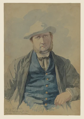 Portrait of Mr. George Bailey by Richard Dadd, drawing, 1855