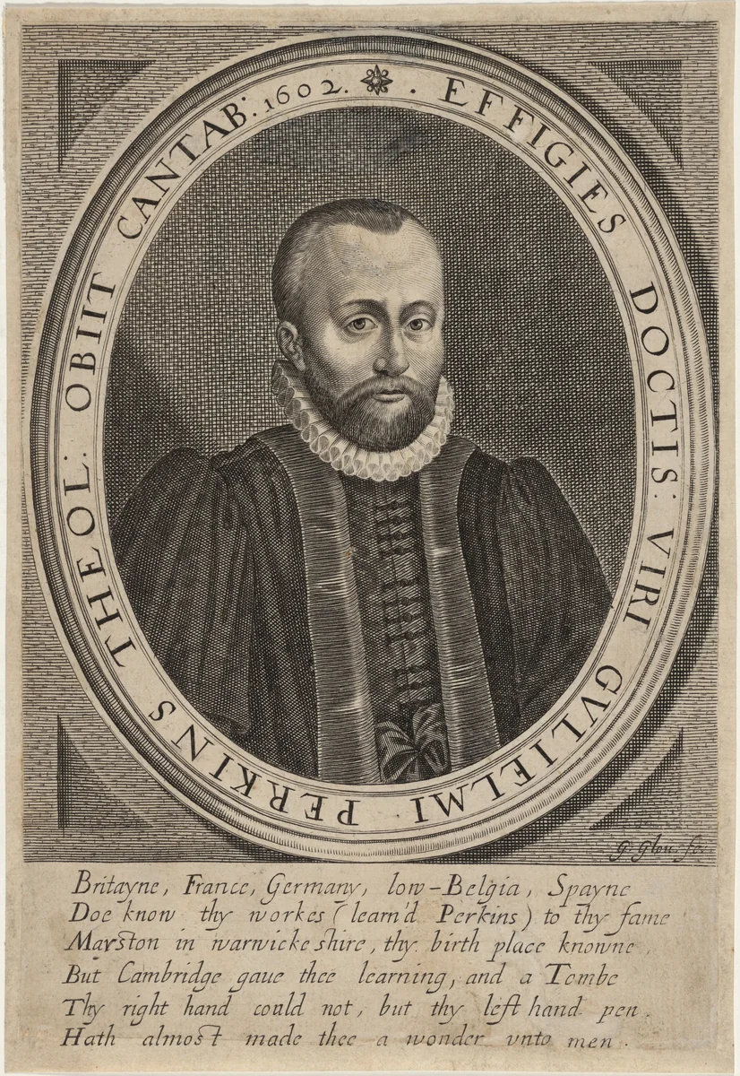 William Perkins by George Glover, print, 1572-1694