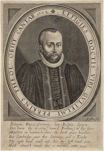 William Perkins by George Glover, print, 1572-1694