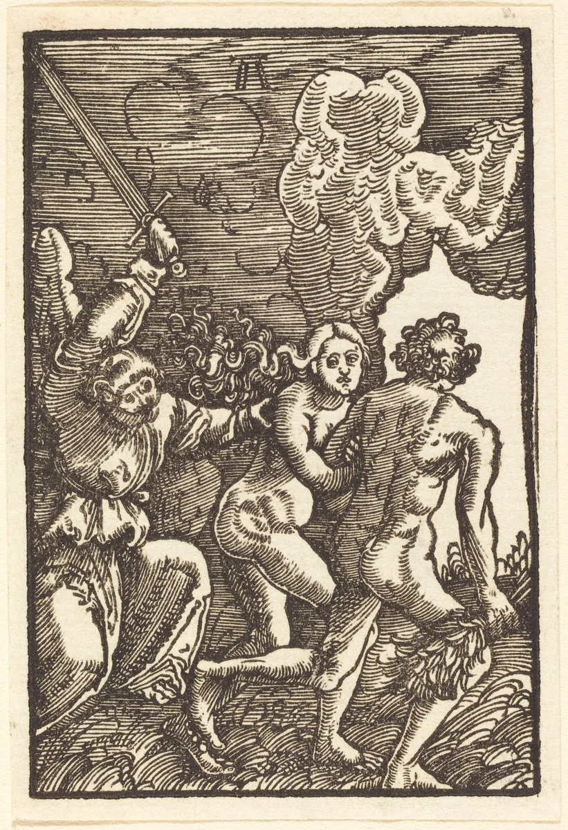 Expulsion from Paradise by Albrecht Altdorfer, print, 1513