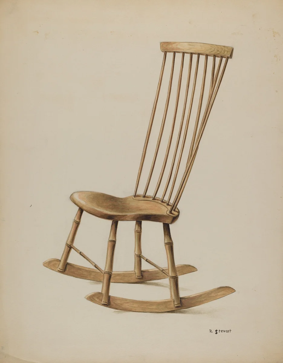 Rocker by Robert Stewart, index of american design, 1937
