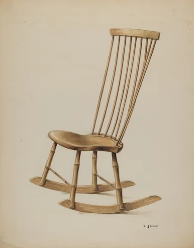 Rocker by Robert Stewart, index of american design, 1937
