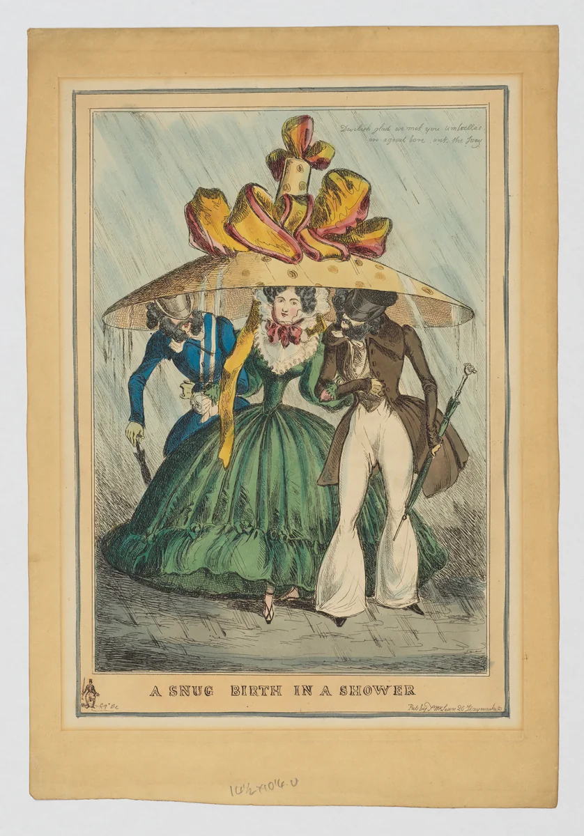 A Snug Birth in a Shower by William Heath, print, 1828