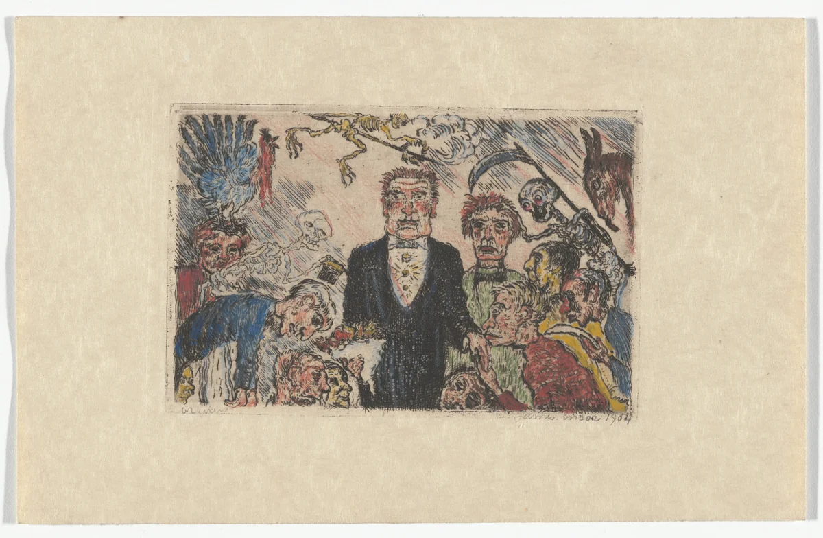 Pride (L'Orgeuil) from The Deadly Sins (Les Péchés capitaux) by James Ensor, print, 1904
