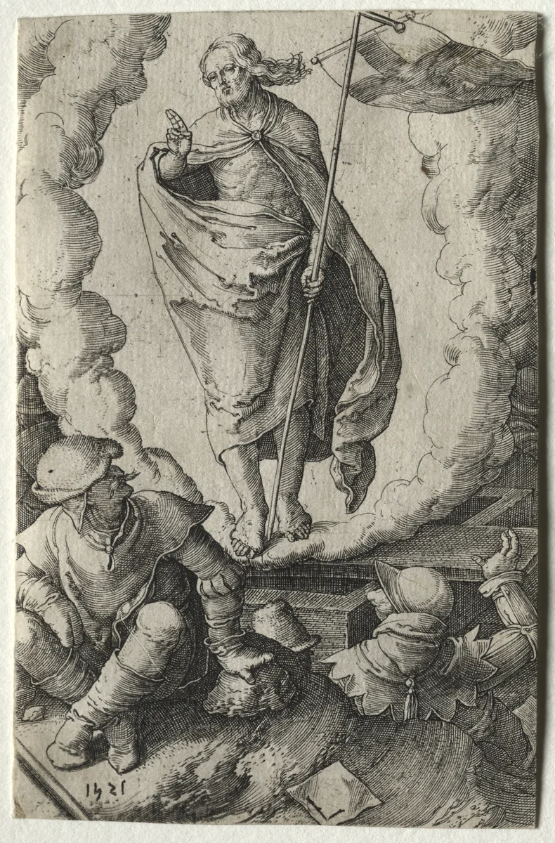 The Passion: The Resurrection by Lucas van Leyden, print, 1521
