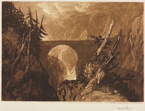 Little Devil's Bridge by Frank Short, print, 1886