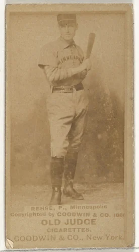 Rehse, Pitcher, Minneapolis, from the Old Judge series (N172) for Old Judge Cigarettes by Goodwin & Company, photograph, 1888
