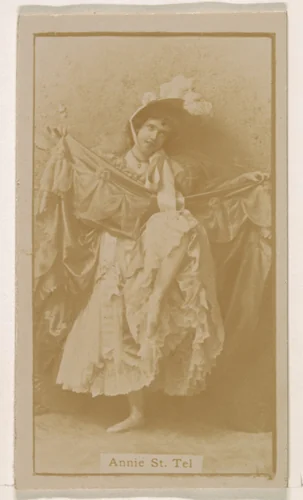 Annie St. Tel, from the Actresses series (N245) issued by Kinney Brothers to promote Sweet Caporal Cigarettes by Kinney Brothers Tobacco Company, photograph, 1890