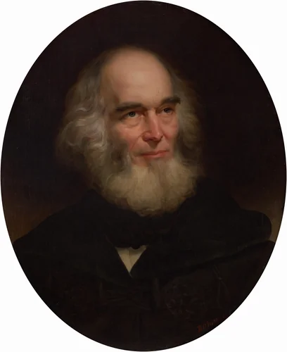 William Cullen Bryant by Charles Loring Elliott, painting, 1854