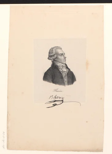 Portret van Bertrand Barère by anonymous, print, 1818-1842