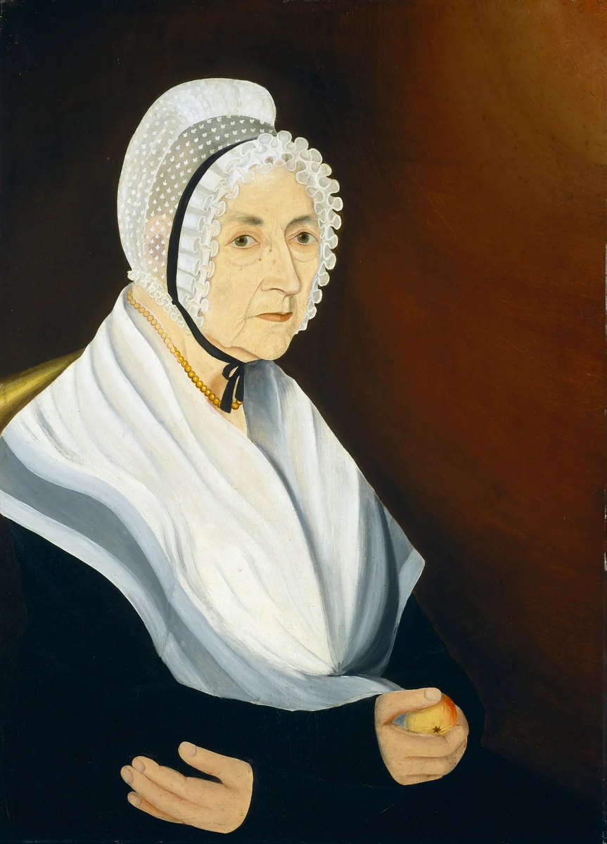 Probably Annis Cook Holding an Apple by American 19th Century, painting, 1830