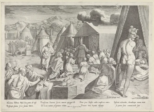 Wijding van de Levieten by Unknown, print, 1570-1604