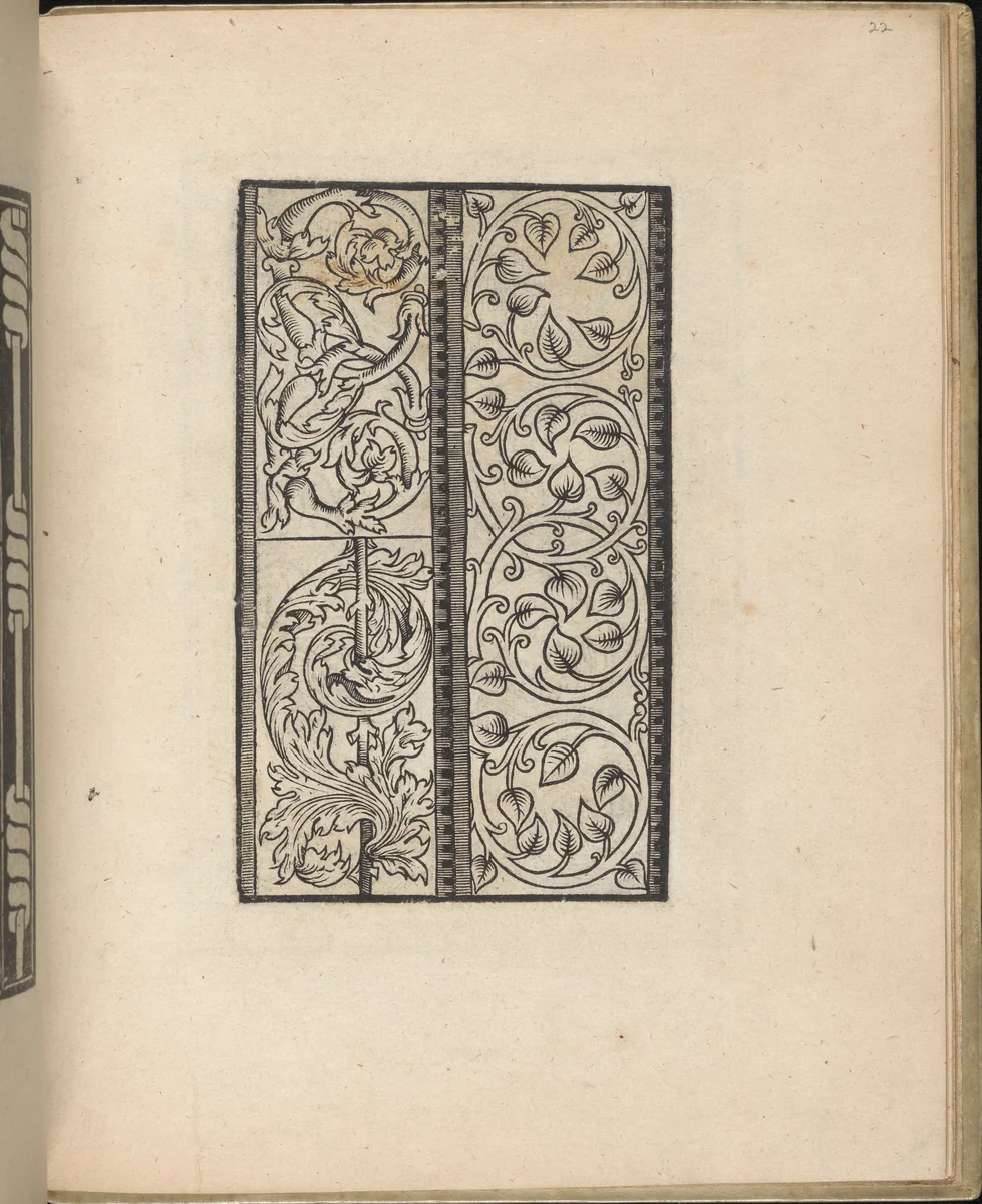 Trionfo Di Virtu. Libro Novo..., page 22 (verso) by Matteo Pagano, book, 1563