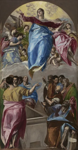 The Assumption of the Virgin by El Greco, painting, 1577-1579