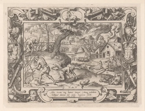 Maart by Etienne Delaune, print, 1566