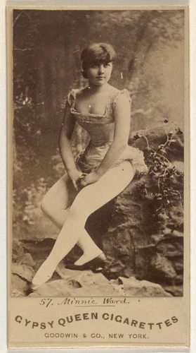 Minnie Ward, from the Actors and Actresses series (N171) for Gypsy Queen Cigarettes by Goodwin & Company, photograph, 1886-1890
