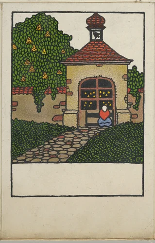 Easter Card by Otto Lendecke, print, 1908