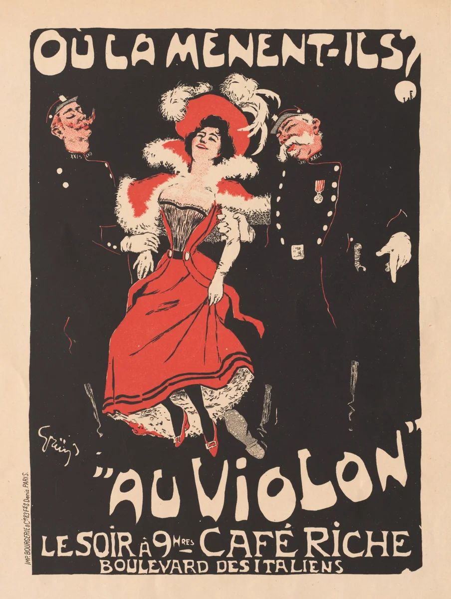Les Maitres de L'Affiche: Pl. 103 Café Reche by Jules-Alexandre Grün, print, 1897