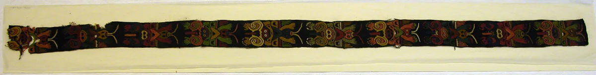 Fragments (Border) by Nazca Peru, textile, -100-200