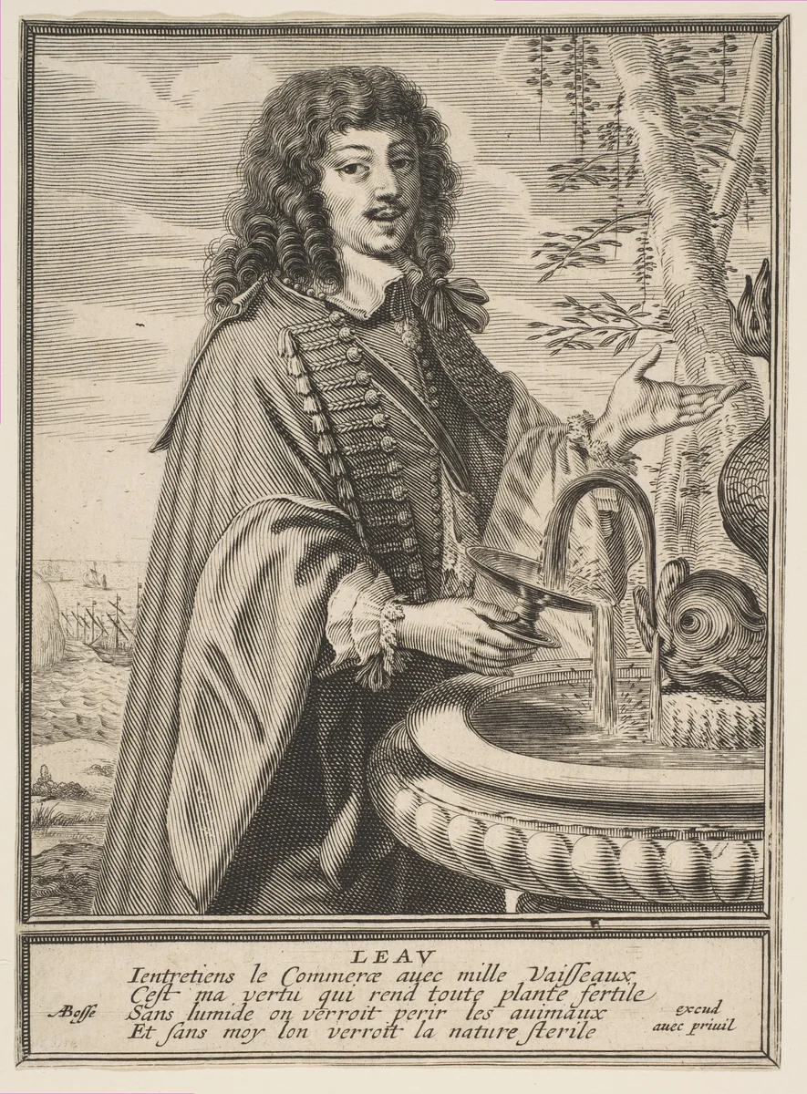 Water by Abraham Bosse, print, 1625-1635