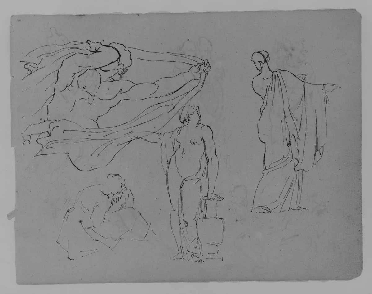 (From Sketchbook) by Thomas Sully, artwork, 1810-1820