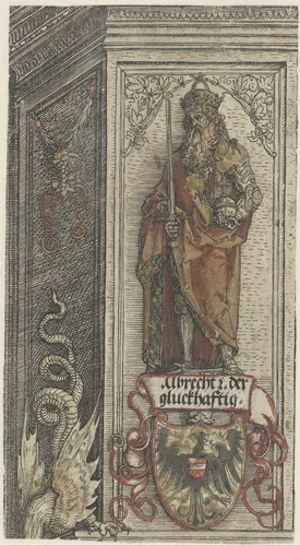 Albrecht de Gelukkige (Albrecht III de Kloekmoedige, hertog van Saksen?) by Unknown, print, 1515