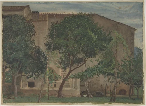 Italian Farmhouse by Walter Crane, drawing, 1871-1873