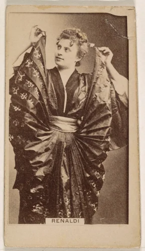 Miss Renaldi, from the Actresses series (N245) issued by Kinney Brothers to promote Sweet Caporal Cigarettes by Kinney Brothers Tobacco Company, photograph, 1890