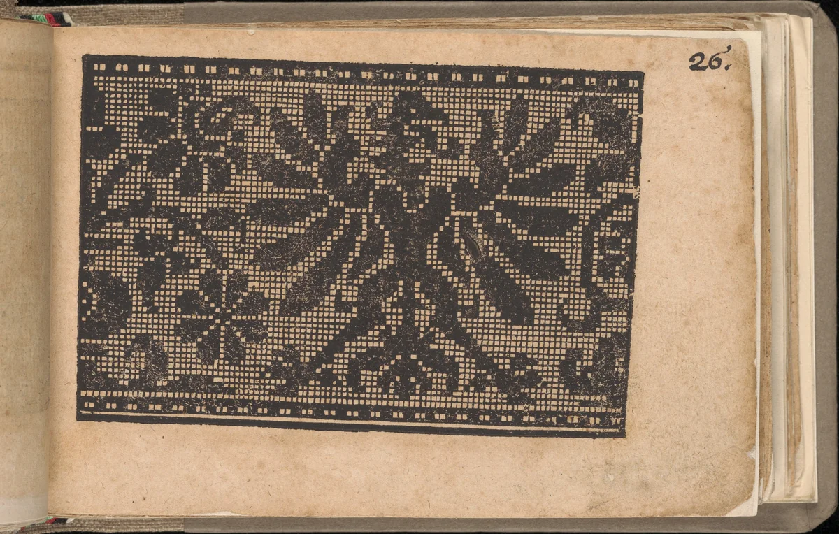 Schön newes Modelbuch (Page 26r) by Sigismundus Latomus, book, 1608