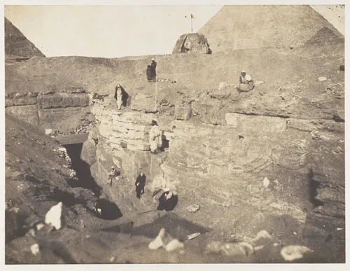 [Excavations near the Sphinx] by John Beasley Greene, photograph, 1853