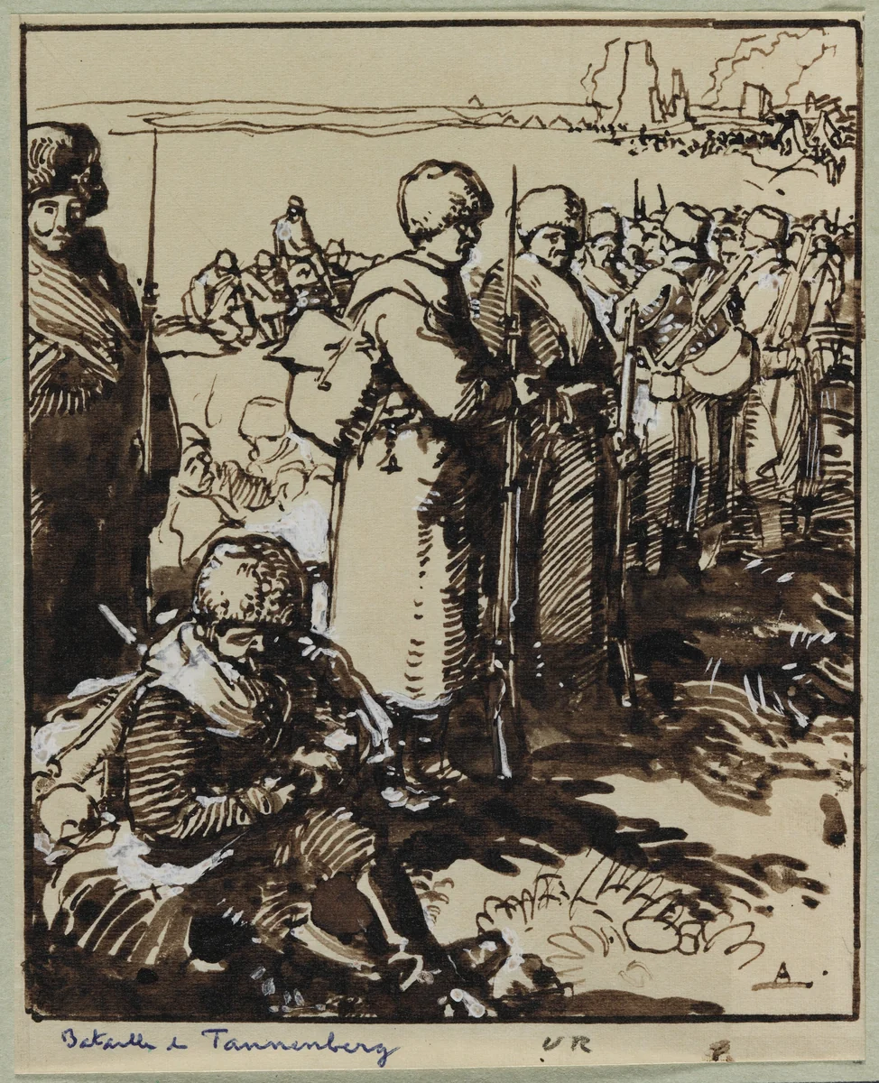 Bataille de Tannenberg by Auguste Louis Lepère, drawing, 1914